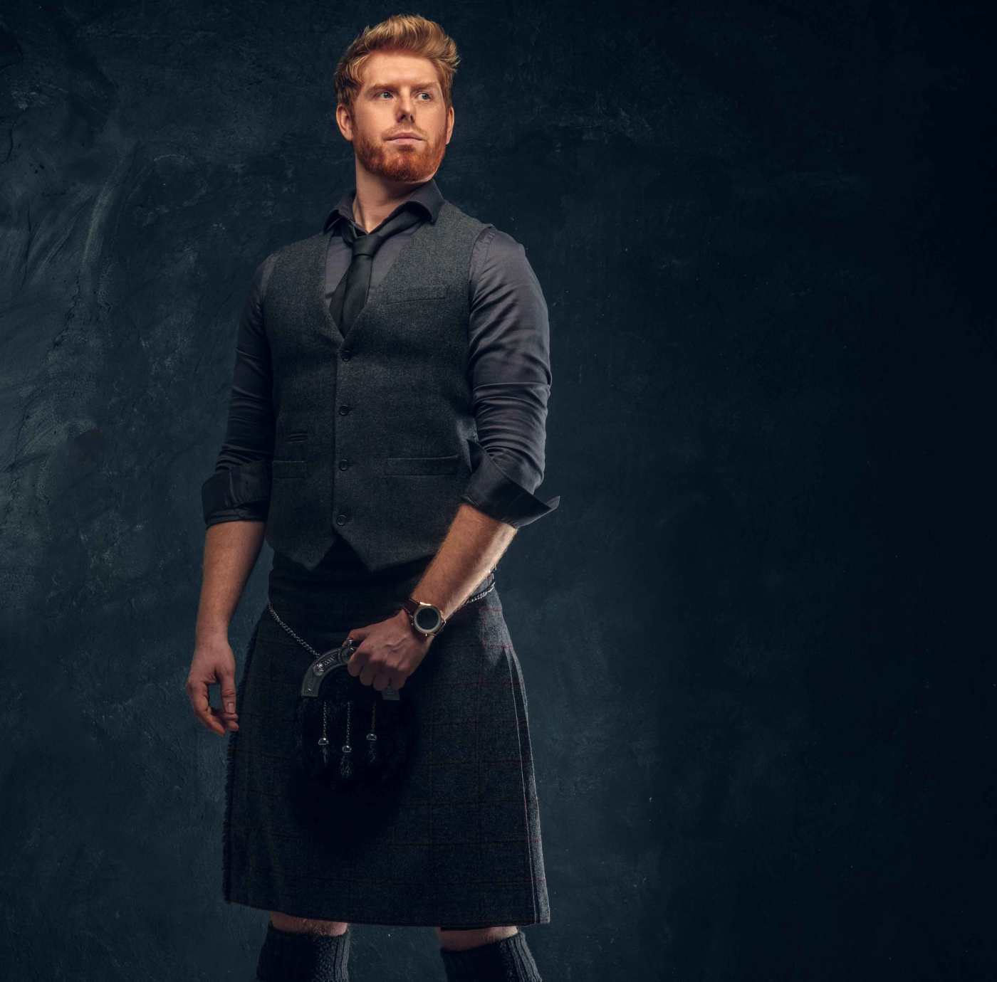 Man in a kilt